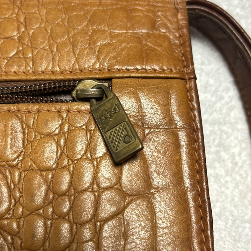 Vintage adpel genuine leather clutch. Made in Italy. - Picture 3 of 16